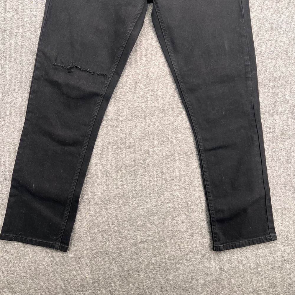 Steve's Jeans Mens Black Distressed Slim Straight Denim Pants 32 Casual urban - Picture 3 of 13